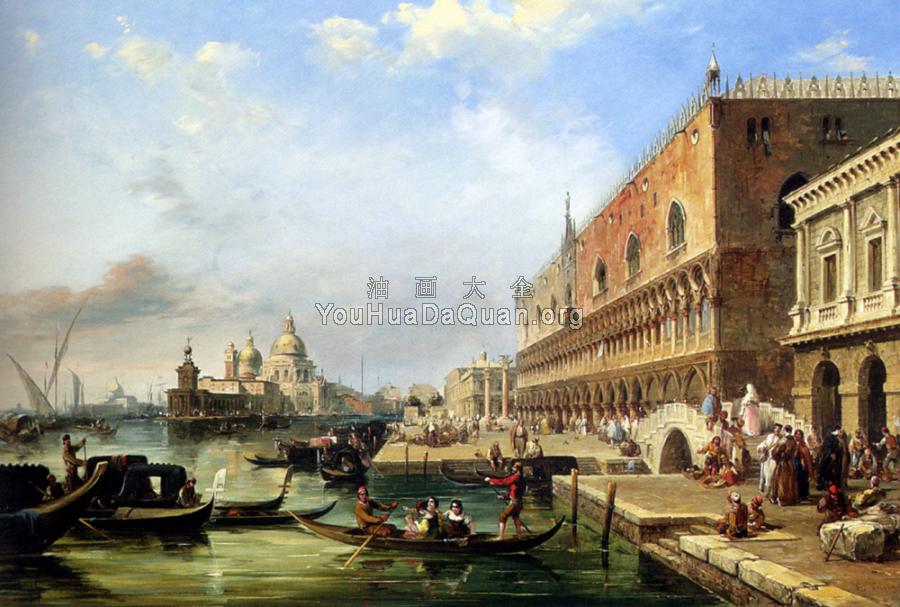The bacino Venice Looking Towards The Grand Canal - 爱德华·普利切特